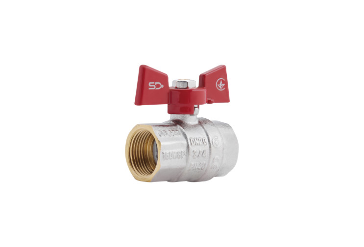 Кран шаровой SD Plus 3/4" ВР для воды (бабочка) SD602NW20PN40 SD00021324