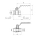 Кран шаровой SD Plus 1/2" ВР для воды (рычаг) SD600NW15PN40 SD00021326