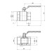 Кран шаровой SD Plus 2" ВР для воды (рычаг) SD600NW50PN40 SD00021331