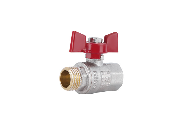 Кран шаровой SD Plus 1/2" ВН для воды (бабочка) SD607NW15PN40 SD00021332