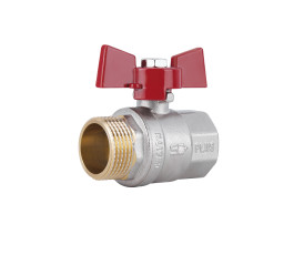 Кран кульовий SD Plus 1" ВЗ для води (метелик) SD607NW25PN40 Кран кульовий SD Plus 1" ВЗ для води (метелик) SD607NW25PN40