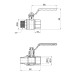 Кран шаровой SD Plus 3/4" ВН для воды (рычаг) SD605NW20PN40 SD00021336