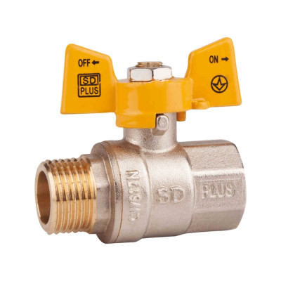 Кран шаровой SD Plus 3/4" ВН для газа (бабочка) SD607NG20PN40 Кран шаровой SD Plus 3/4" ВН для газа (бабочка) SD607NG20PN40