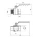 Кран шаровой SD Plus 1" ВН для газа (рычаг) SD605NG25PN40 SD00021351