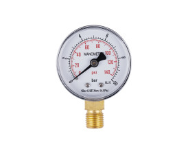 Манометр SD Plus 10 бар 1/4", нижнє підмикання SD17010B Манометр SD Plus 10 бар 1/4", нижнє підмикання SD17010B
