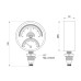 Термоманометр SD Plus 80 мм 1/2", нижнє підмикання SD17210B SD00021362