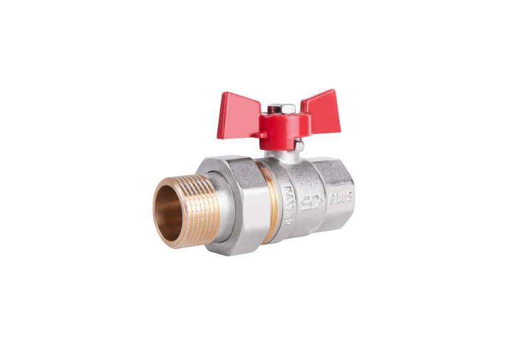 Кран шаровой "Американка" SD Plus 1" ВН прямой SD220NW25PN40 SD00021423
