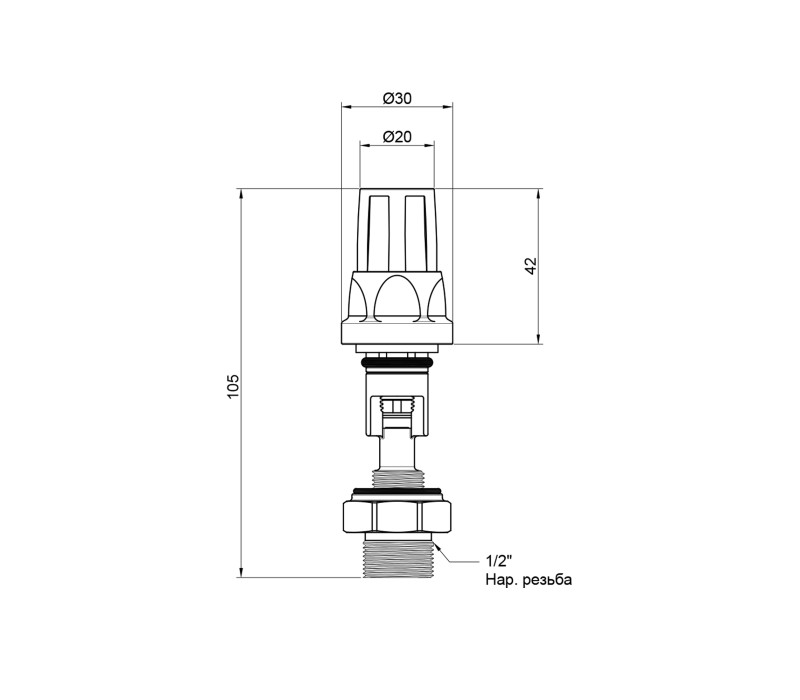 Терморегулирующий механизм вентиля Icma №175 SD00021844