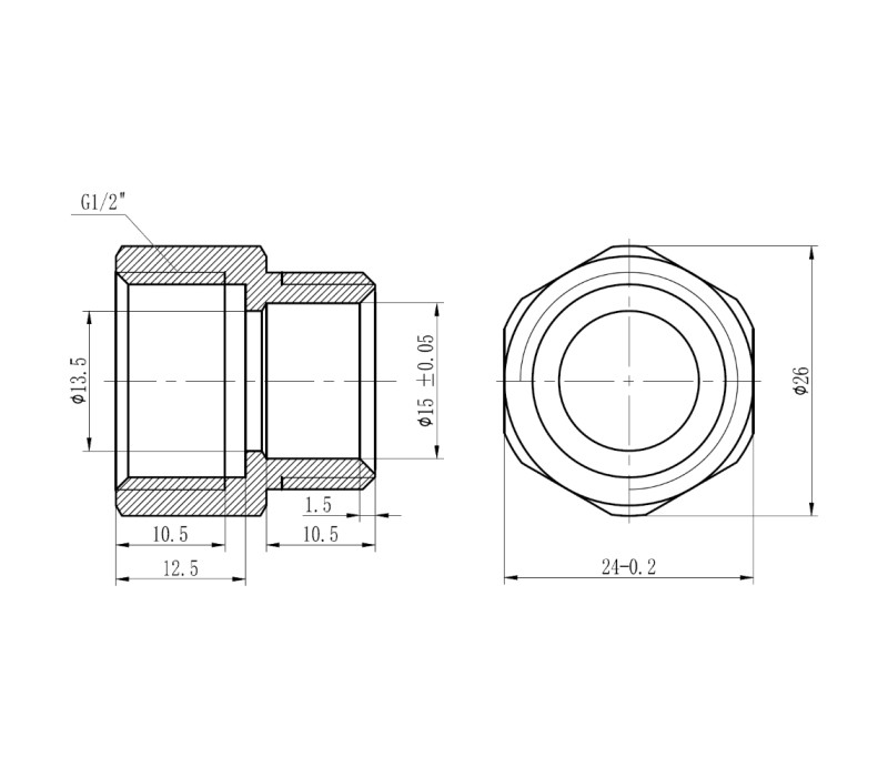 Муфта обжимная SD Forte 16х1/2" В SF171W1615 SD00022049 Муфта обжимная SD Forte 16х1/2" В SF171W1615 SD00022049