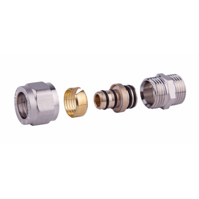 Муфта обжимная SD Forte 16х1/2" НР SF172W1615 Муфта обжимная SD Forte 16х1/2" НР SF172W1615