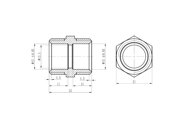 Муфта обжимная SD Forte 16х1/2" НР SF172W1615 SD00022050 Муфта обжимная SD Forte 16х1/2" НР SF172W1615 SD00022050