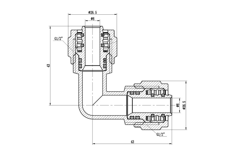 Уголок обжимной SD Forte 16 SF173W1616 SD00022051 Уголок обжимной SD Forte 16 SF173W1616 SD00022051