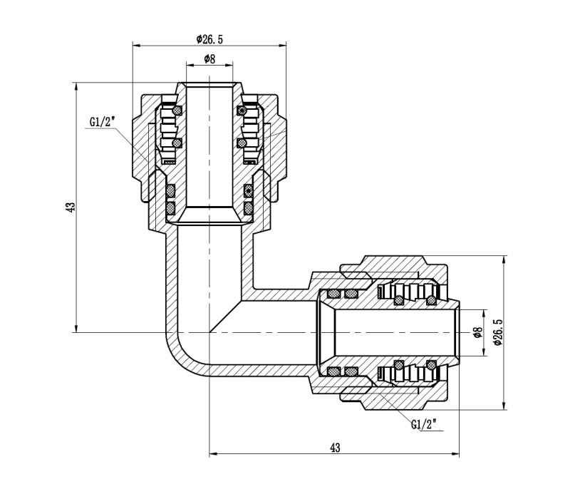 Уголок обжимной SD Forte 16 SF173W1616 SD00022051