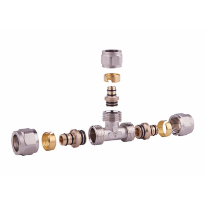 Тройник обжимной SD Forte 16 SF176W161616 Тройник обжимной SD Forte 16 SF176W161616