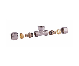 Тройник обжимной SD Forte 16х1/2"х16 ВР SF177W161516 Тройник обжимной SD Forte 16х1/2"х16 ВР SF177W161516