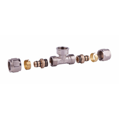 Тройник обжимной SD Forte 16х1/2"х16 ВР SF177W161516 Тройник обжимной SD Forte 16х1/2"х16 ВР SF177W161516