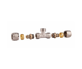Тройник обтискний SD Forte 16х1/2"х16 ЗР SF178W161516