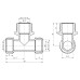 Тройник обжимной SD Forte 16х1/2"х16 НР SF178W161516 SD00022056