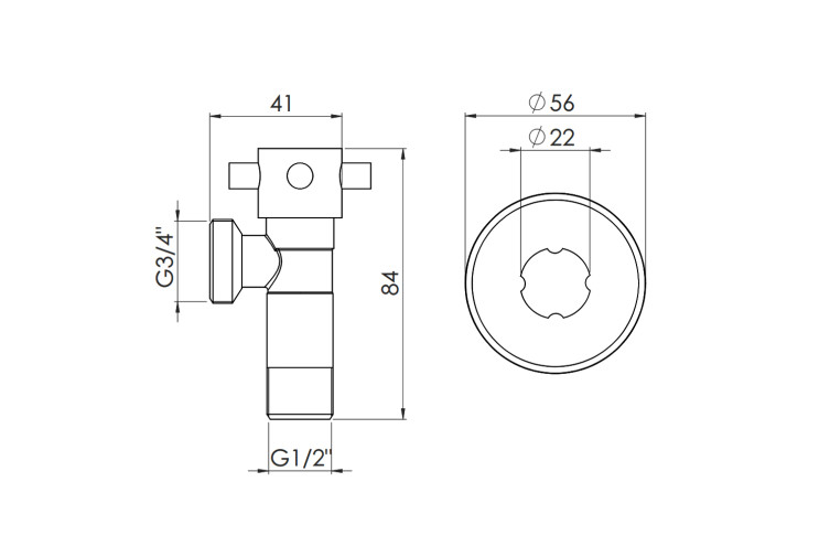Кран приборный SD Forte 1/2"х3/4" ручка "крест" SF3451520 SD00023057 Кран приборный SD Forte 1/2"х3/4" ручка "крест" SF3451520 SD00023057