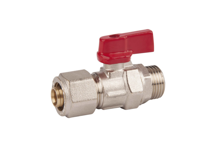 Кран кульовий обтискний SD Forte 20х3/4" ЗР SF262W20 SD00023058