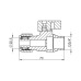 Кран кульовий обтискний SD Forte 20х3/4" ЗР SF262W20 SD00023058