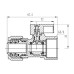 Кран кульовий обтискний SD Forte 20х3/4" ВР SF264W20 SD00023060