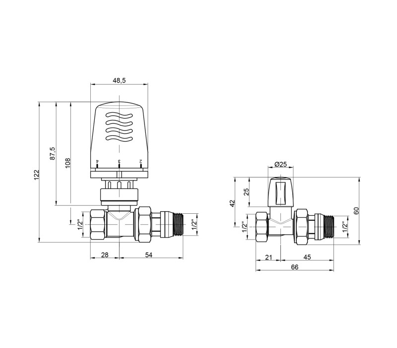 Термокомплект Icma 1/2" с антипротечкой прямой №KIT_1100+775-940+815-940 SD00023705 Термокомплект Icma 1/2" с антипротечкой прямой №KIT_1100+775-940+815-940 SD00023705