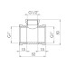 Тройник редукционный SD Forte 1"х1/2"х1" ВВ SF362251525 SD00028899