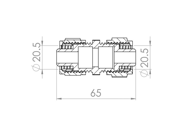 Муфта обжимная SD Forte 20 SF170W2020 SD00031070
