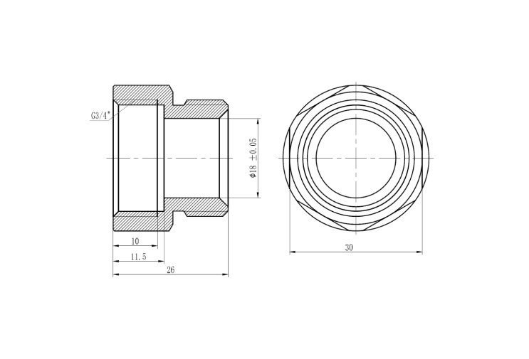 Муфта обжимная SD Forte 20х3/4" В SF171W2020 SD00031072 Муфта обжимная SD Forte 20х3/4" В SF171W2020 SD00031072