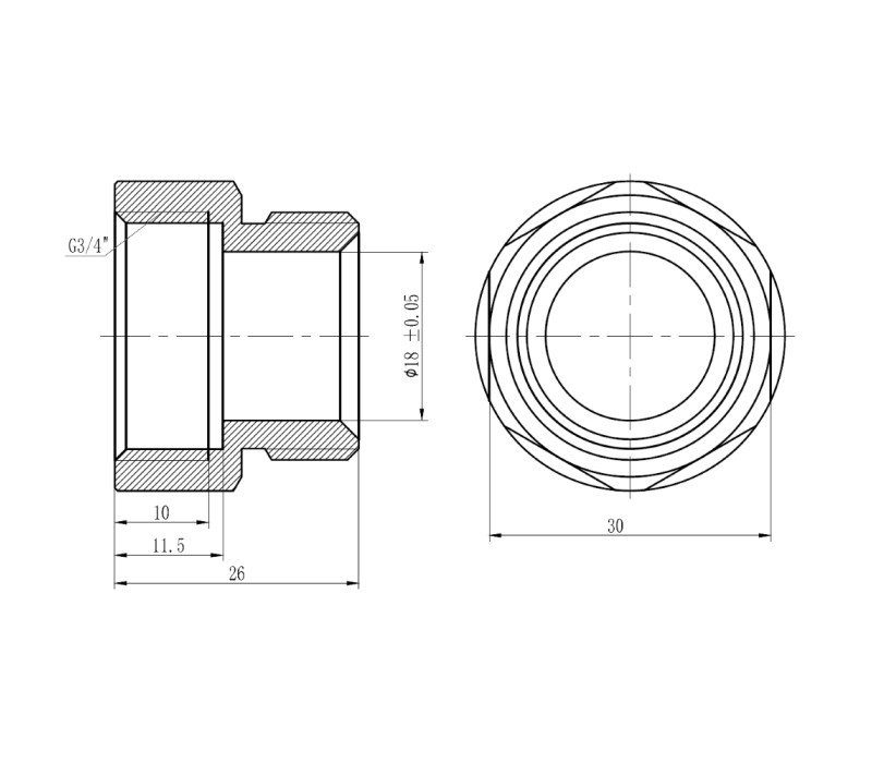 Муфта обжимная SD Forte 20х3/4" В SF171W2020 SD00031072 Муфта обжимная SD Forte 20х3/4" В SF171W2020 SD00031072