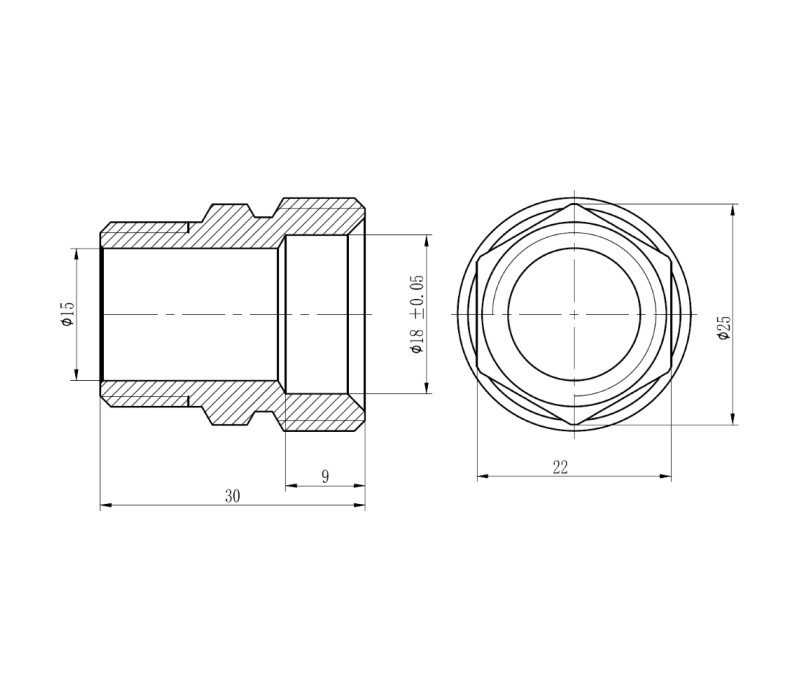 Муфта обжимная SD Forte 20х1/2" НР SF172W2015 SD00031073