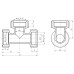 Тройник обжимной SD Forte 20 SF176W202020 SD00031076