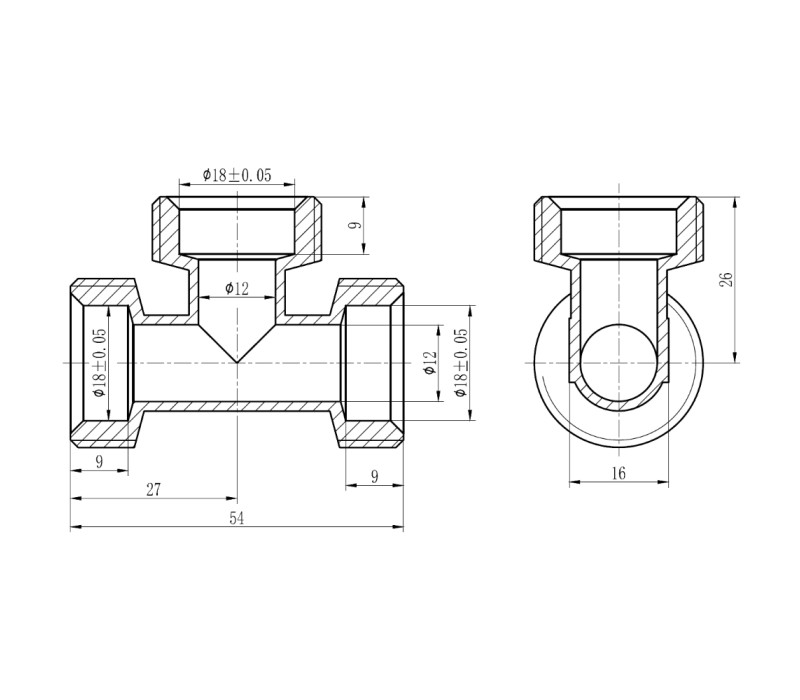 Тройник обжимной SD Forte 20 SF176W202020 SD00031076 Тройник обжимной SD Forte 20 SF176W202020 SD00031076