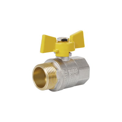 Кран шаровой SD Plus 1" ВН для газа (бабочка) SD607NG25PN40