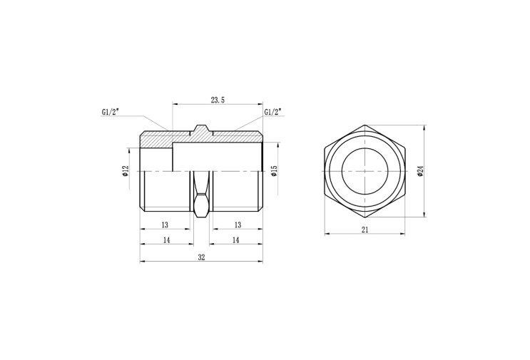 Ниппель удлиненный SD Forte 1/2" SF35815L SD00032928 Ниппель удлиненный SD Forte 1/2" SF35815L SD00032928