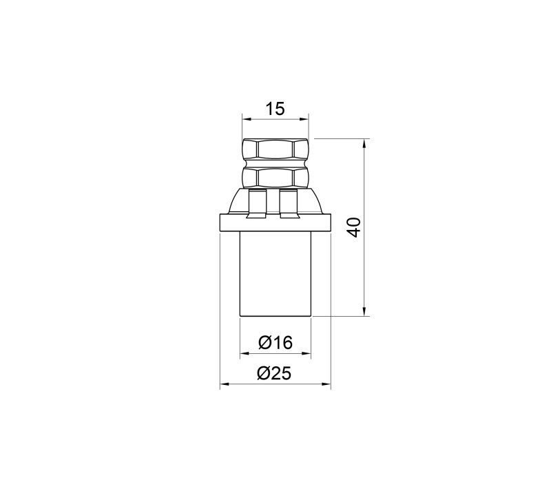 Заглушка пресс Icma 16х2 №417 SD00032946 Заглушка пресс Icma 16х2 №417 SD00032946