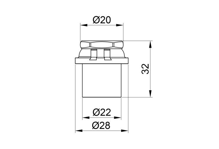 Заглушка прес Icma 20х2 №417 SD00032947