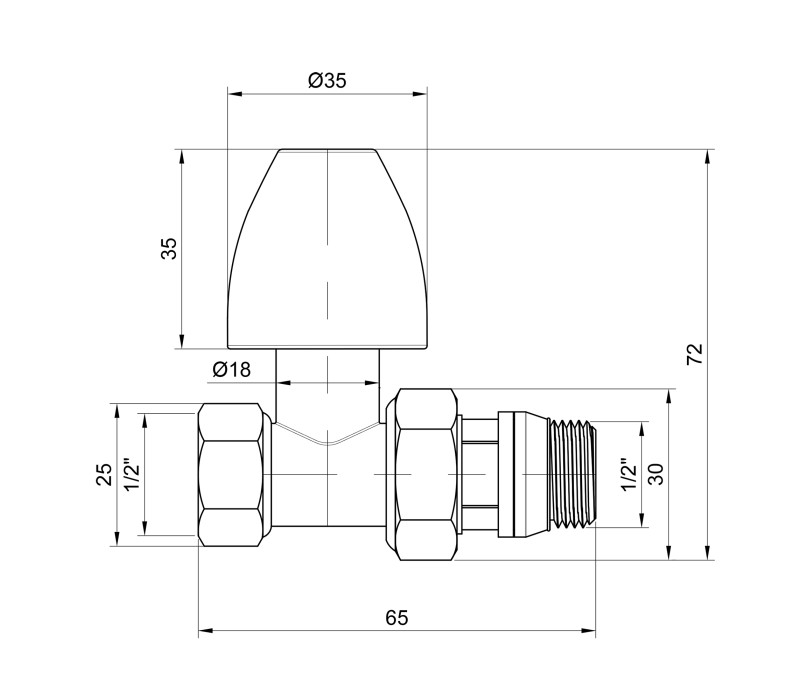 Кран радиаторный SD Plus 1/2" ВН с антипротечкой прямой SD226W15 SD00035548 Кран радиаторный SD Plus 1/2" ВН с антипротечкой прямой SD226W15 SD00035548