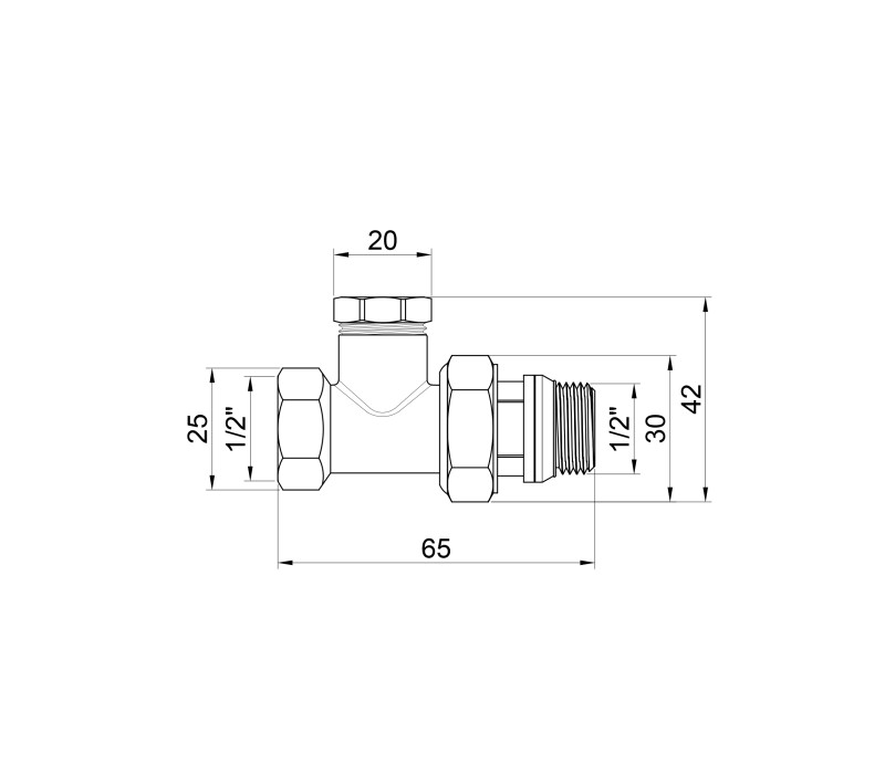 Кран радиаторный SD Plus 1/2" ВН с антипротечкой прямой SD227W15 SD00035549 Кран радиаторный SD Plus 1/2" ВН с антипротечкой прямой SD227W15 SD00035549