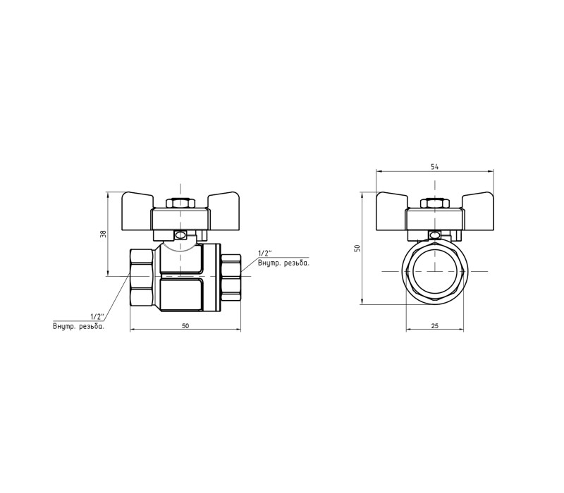 Кран кульовий Icma 1/2" прямий №349 SD00036664 Кран кульовий Icma 1/2" прямий №349 SD00036664