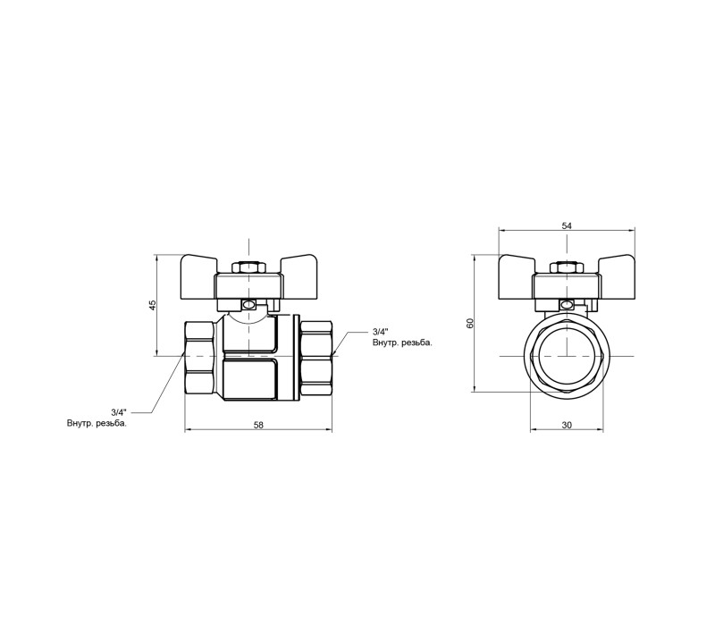Кран шаровой Icma 3/4" прямой №349 SD00036665 Кран шаровой Icma 3/4" прямой №349 SD00036665