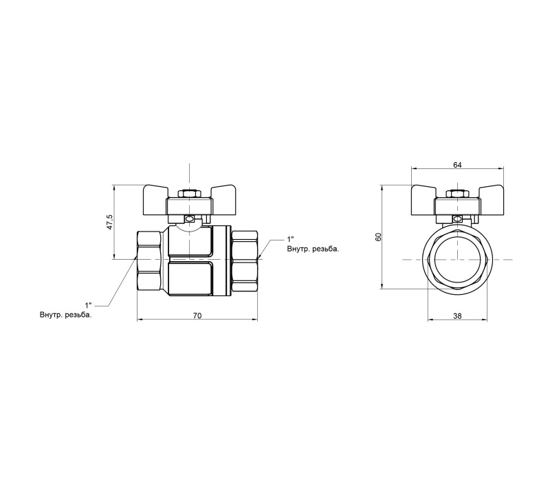Кран шаровой Icma 1" прямой №349 SD00036666 Кран шаровой Icma 1" прямой №349 SD00036666