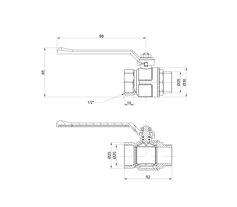 Кран кульовий Icma 1/2" прямий №350 SD00036667 Кран кульовий Icma 1/2" прямий №350 SD00036667