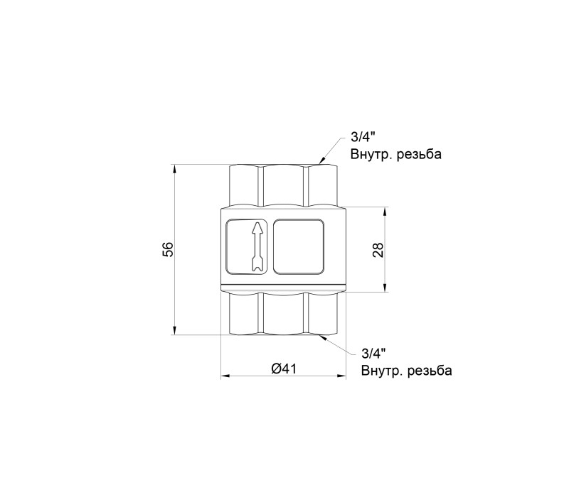 Обратный клапан SD Forte 3/4" SF240NW20 SD00039031 Обратный клапан SD Forte 3/4" SF240NW20 SD00039031