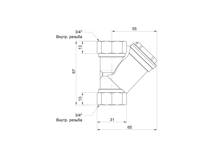 Фильтр SD Forte 3/4" для воды SF124NW20 SD00039032 Фильтр SD Forte 3/4" для воды SF124NW20 SD00039032