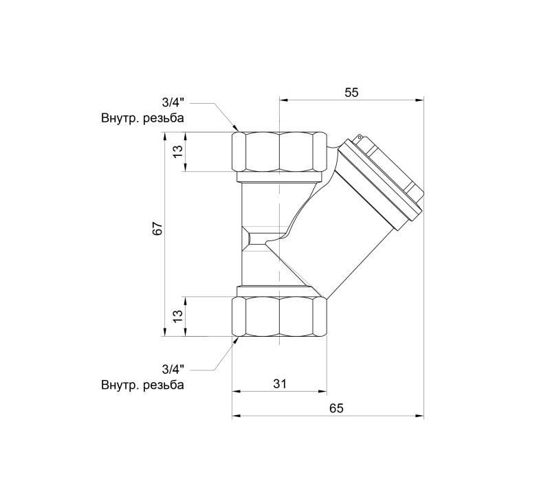Фільтр SD Forte 3/4" для води SF124NW20 SD00039032 Фільтр SD Forte 3/4" для води SF124NW20 SD00039032