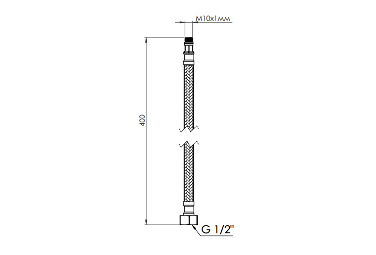 Гибкая подводка для воды SD Forte М10 40 см (пара) SF390W40 SD00039904 Гибкая подводка для воды SD Forte М10 40 см (пара) SF390W40 SD00039904