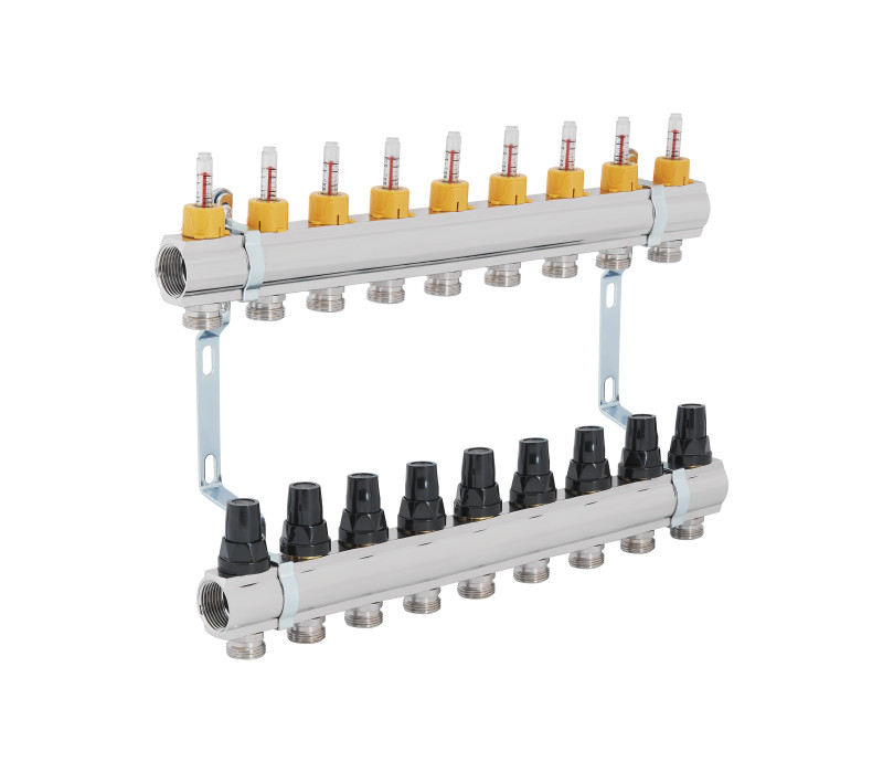 Колектор з витратомірами SD Forte 1" 9 виходів SF001W9 SD00039948