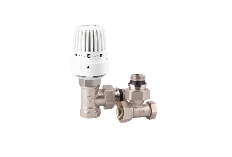 Комплект термостатический SD Forte 1/2" для радиатора угловой SF256W15 SD00041542